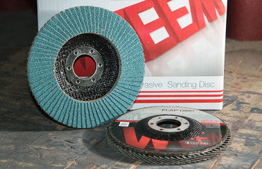 Zirkonium-Aluminium-Winkelschleifmaschinen Abrasive Schlagscheiben Typ 27 P36-P120 Grit