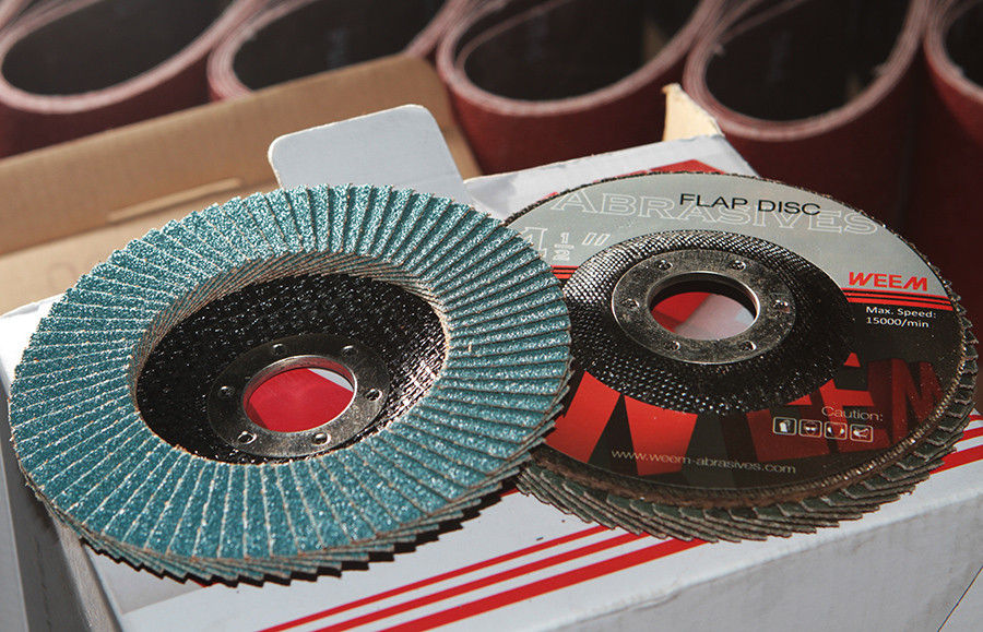 Zirkonium-Aluminium-Winkelschleifmaschinen Abrasive Schlagscheiben Typ 27 P36-P120 Grit